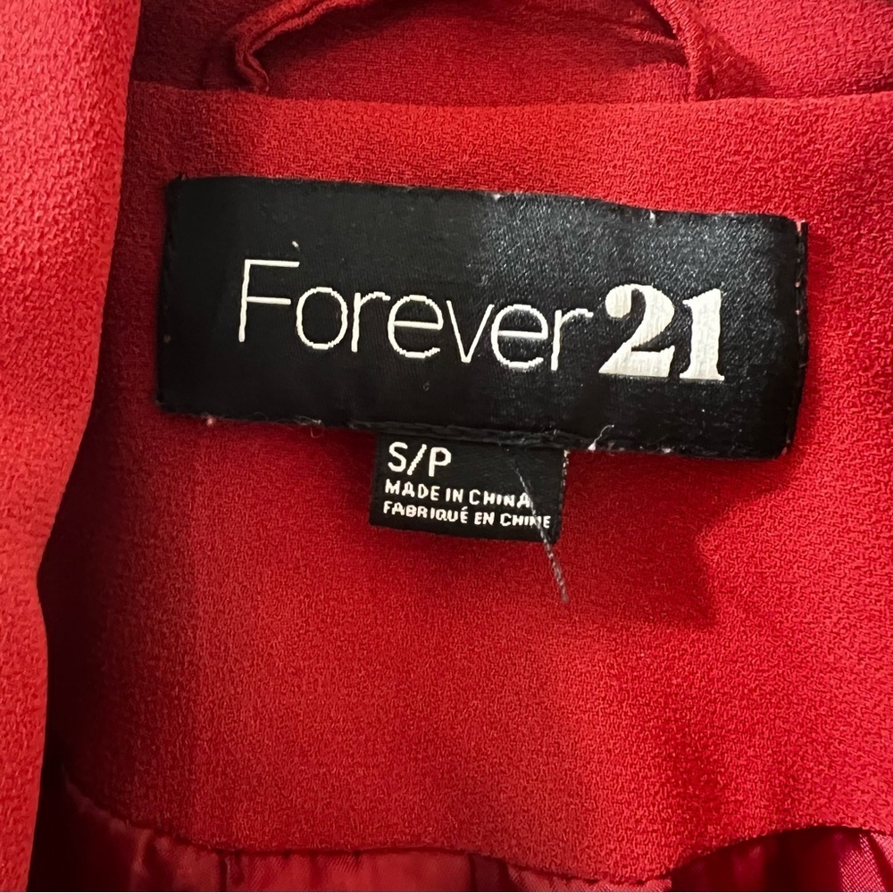 Forever 21 Bold Red Blazer - Picture 2 of 4